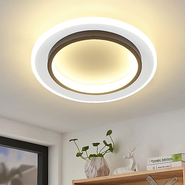 ZMH LED Deckenleuchte Modern Schwarz Weiß günstig online kaufen