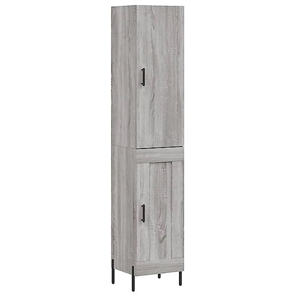 vidaXL Highboard Grau Sonoma 34,5x34x180 cm Holzwerkstoff 3199119 günstig online kaufen