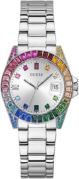 Guess Quarzuhr OPALINE GW0475L4, Armbanduhr, Damenuhr, Datum, Kristallstein günstig online kaufen