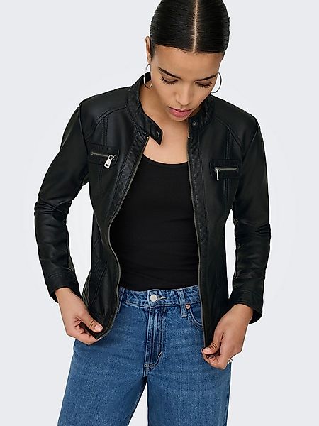 ONLY Lederimitatjacke ONLBANDIT – Bikerjacke mit figurbetonter Form und Rei günstig online kaufen