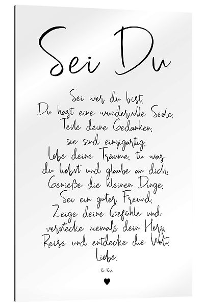 Posterlounge Wandbild Sei Du - ein günstig online kaufen