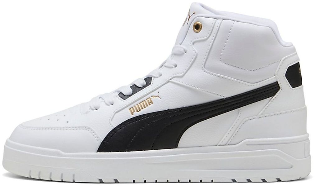 PUMA Puma Shuffle Downtown Mid White-Black-Gold Sneaker günstig online kaufen