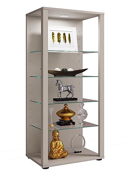 VCM Standvitrine Holz Glas Stand Vitrine Sammelvitrine Glasol lll günstig online kaufen