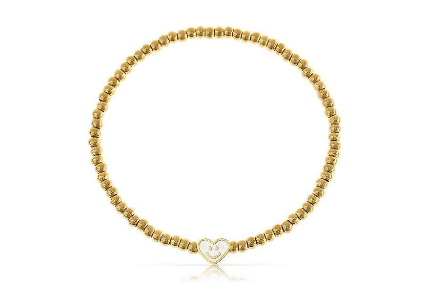 Made by Nami Perlenarmband Gold Damen Elastische Freundschaftsarmbänder mit günstig online kaufen