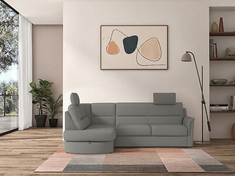 sit&more Ecksofa »Panini L-Form«, wahlweise mit Bettfunktion und Bettkasten günstig online kaufen