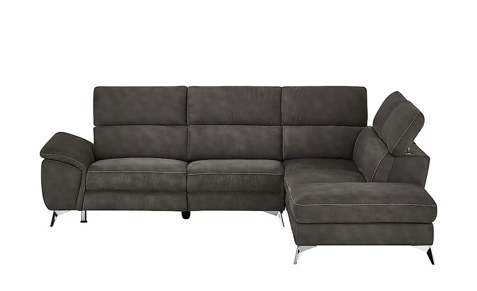 uno Ecksofa  Danae ¦ grau ¦ Maße (cm): B: 281 H: 80 T: 222.0 Polstermöbel > günstig online kaufen