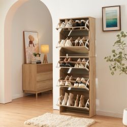 en.casa Schuhkipper, »Lund« mit 5 verspiegelten günstig online kaufen