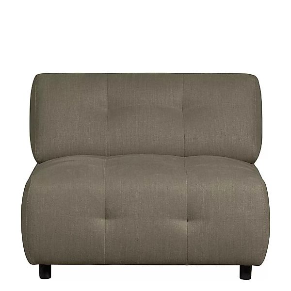 Einsitzer Couch in Blassgrün Flachgewebe Modulsofa Element günstig online kaufen