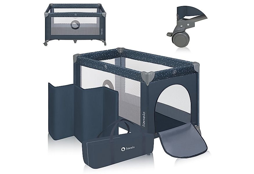 lionelo Baby-Reisebett Stefi, 120x60 cm Tragetasche  Klappbaren  Seiteneing günstig online kaufen