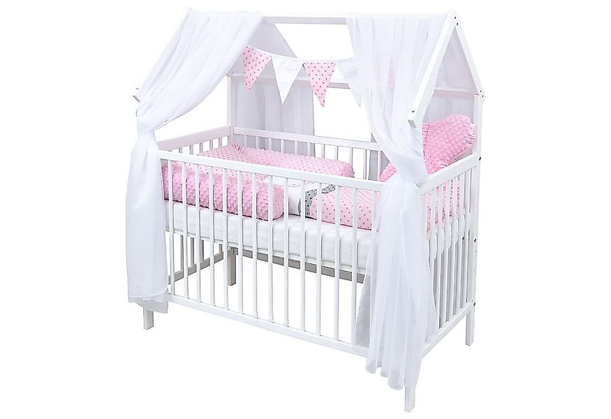 Baby-Delux Komplettbett Hausbett Babybett Schutzgitter Komplettset, 10-tlg. günstig online kaufen