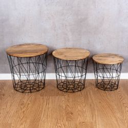 Levandeo® Couchtisch, 3er Set Beistelltisch Metall günstig online kaufen