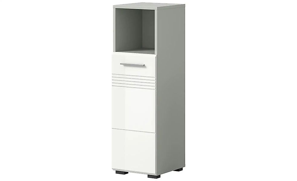 Standschrank 30 cm x 95 cm x 30 cm Grau-Weiß günstig online kaufen
