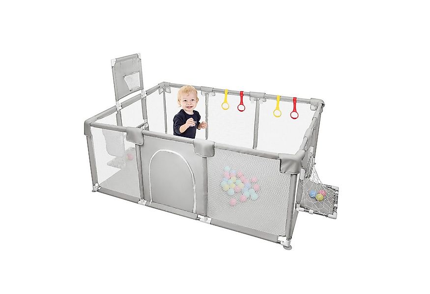 JEOBEST Laufstall Baby Laufgitter - Große Sicherheitsspielplatz, 180x120x66 günstig online kaufen