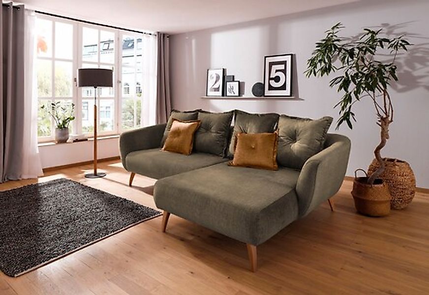 Home affaire Ecksofa »Baggio formschöne Polsterecke, bequem, Breite 277cm, günstig online kaufen