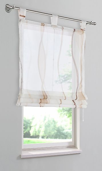 OTTO home Raffrollo "Dimona" mit Schlaufen Transparent, Voile, Polyester günstig online kaufen