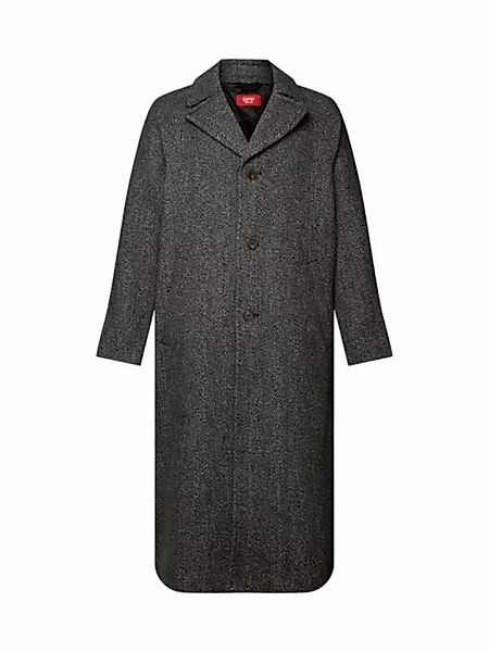 Esprit Collection Wintermantel Mantel im Fischgrat-Design aus Wollmix günstig online kaufen