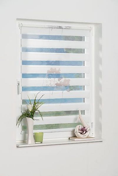 Doppelrollo Delphi, K-HOME, Lichtschutz, ohne Bohren, Klemmfix, im Fixmaß günstig online kaufen