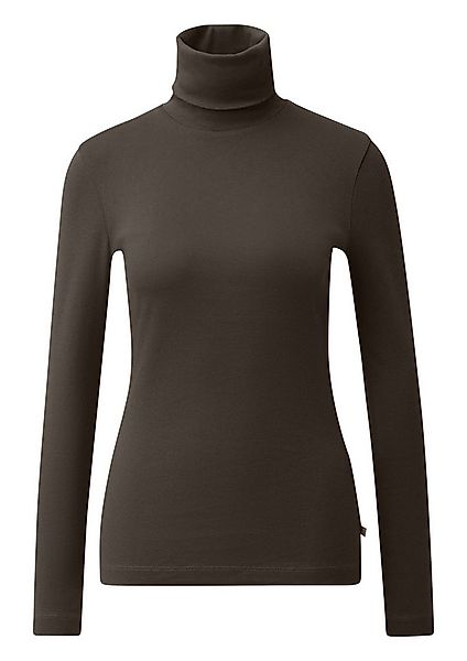 QS Langarmshirt T-Shirt Baumwollshirt mit Rollkragen günstig online kaufen