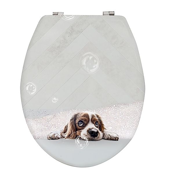MSV WC-Sitz Doggy Bath MDF 42,5 cm x 36,5 cm x 5 cm Mehrfarbig günstig online kaufen