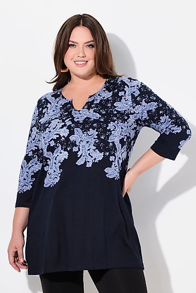 Ulla Popken Longshirt Longshirt bedruckt A-Linie günstig online kaufen