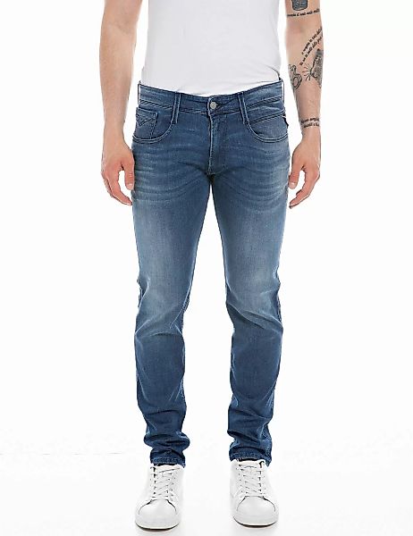 Replay Herren Jeans ANBASS - Slim Fit - Blau - Medium Blue günstig online kaufen