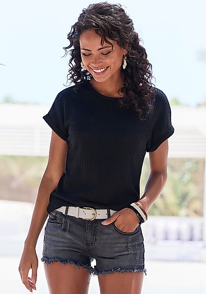 Vivance Kurzarmshirt aus weicher Piqué-Qualität günstig online kaufen