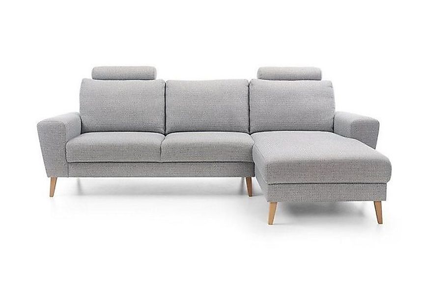 JVmoebel Ecksofa Designer Graue L-Form Couch Modernes Ecksofa Textil Möbel günstig online kaufen