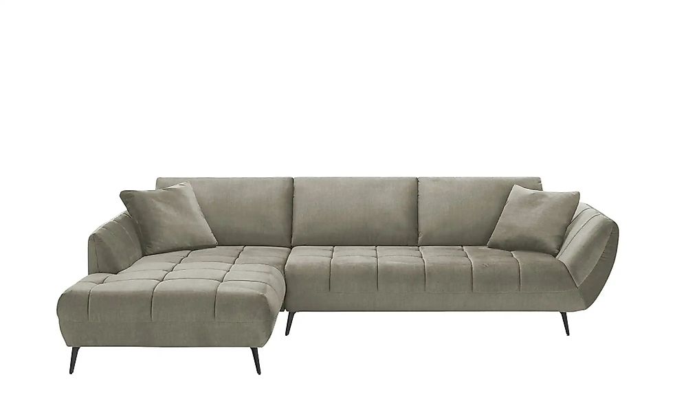 bobb Ecksofa mit Sitztiefenverstellung Carly ¦ grau ¦ Maße (cm): B: 316 H: günstig online kaufen