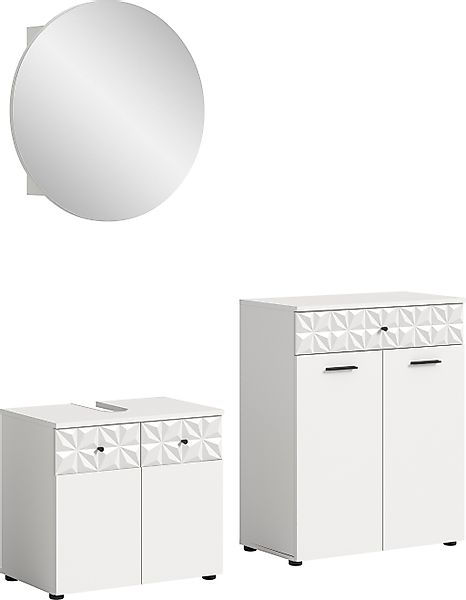 INOSIGN Badezimmer-Set "VICENZA, TOPSELLER, Breite 145cm, 3-teilig, mit Orn günstig online kaufen