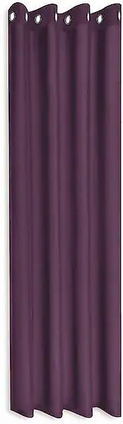 Gerster Vorhang »Ilia«, (1 St.), HxB: 235x140, klasischer Uni Ösenschal günstig online kaufen