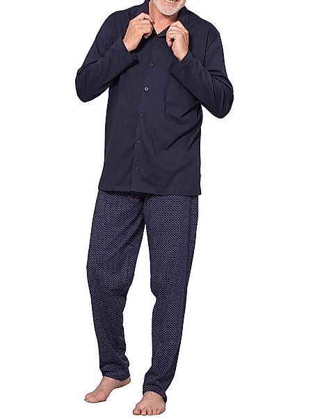 ESGE - Die Wäsche-Macher Pyjama Herren Pyjama lang Nachtwäsche (Stück, 1 tl günstig online kaufen