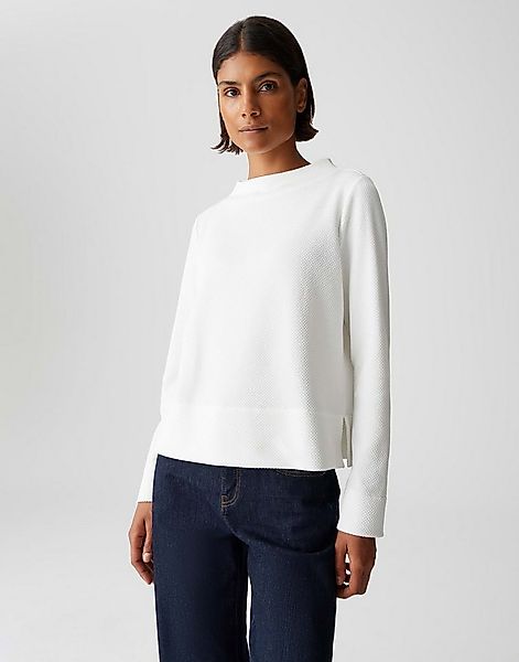 OPUS Sweatshirt GLUME STRUCTURE mit Struktur Funnel Neck, weicher Griff, 3- günstig online kaufen