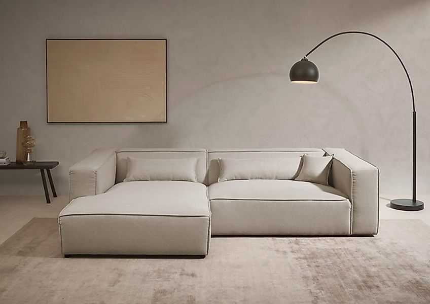LeGer Home by Lena Gercke Ecksofa »PIARA XXL, Big-Sofa, Cord, Leinenoptik o günstig online kaufen