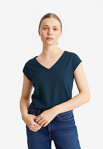 pieces Kurzarmshirt PCKAMALA TEE NOOS BC Materialmix, regular fit günstig online kaufen