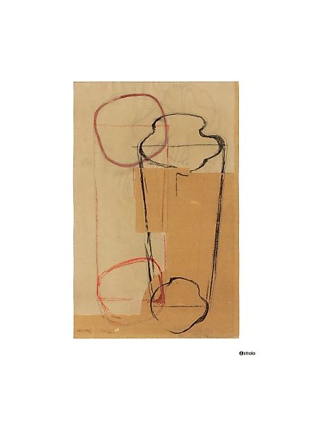 Aalto art Sketch brown Poster 50 x 70cm günstig online kaufen