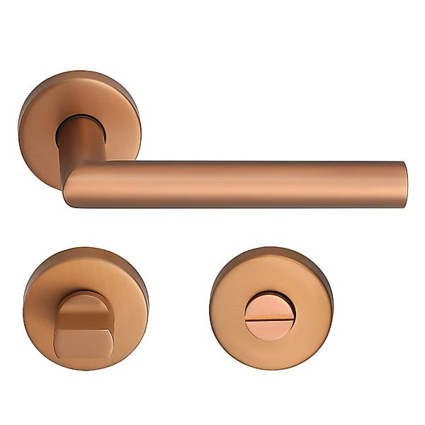 MeinTürgriff Drückergarnitur Toulouse Roségold Türdrücker Edelstahl Türgrif günstig online kaufen