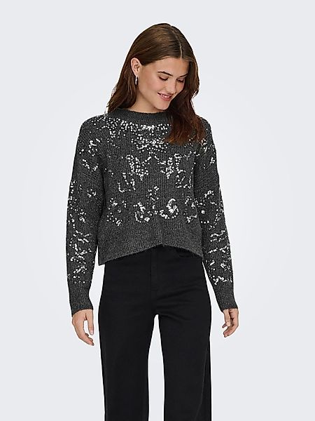 ONLY Rundhalspullover ONLALTA LS SEQUIN O-NECK günstig online kaufen