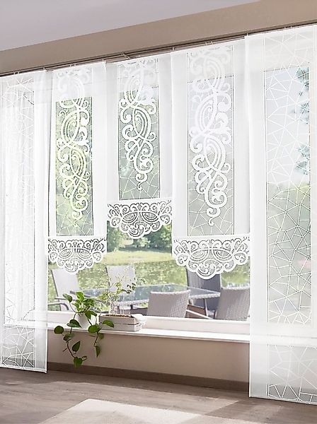 Witt Gardine Schiebevorhang ., Klettschiene, halbtransparent, Schiebevorhan günstig online kaufen