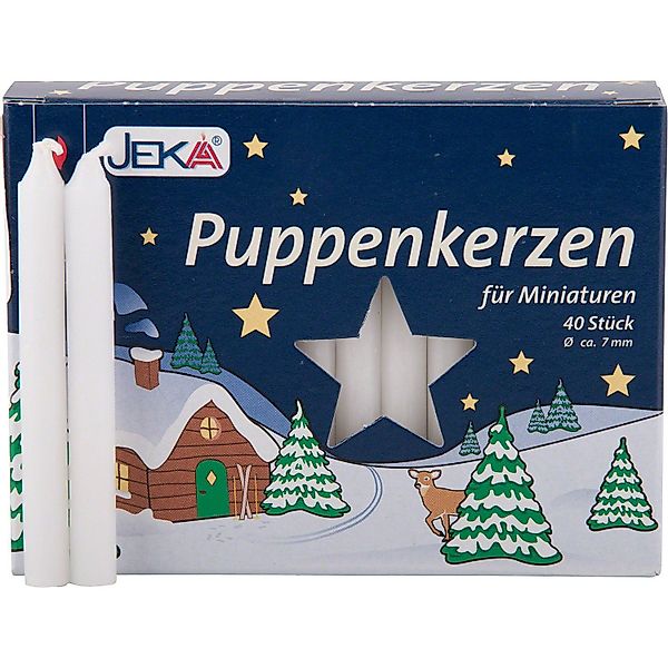 Ebersbacher Kerzenfabrik Dekofigur Hochwertige Puppenkerzen weiß günstig online kaufen