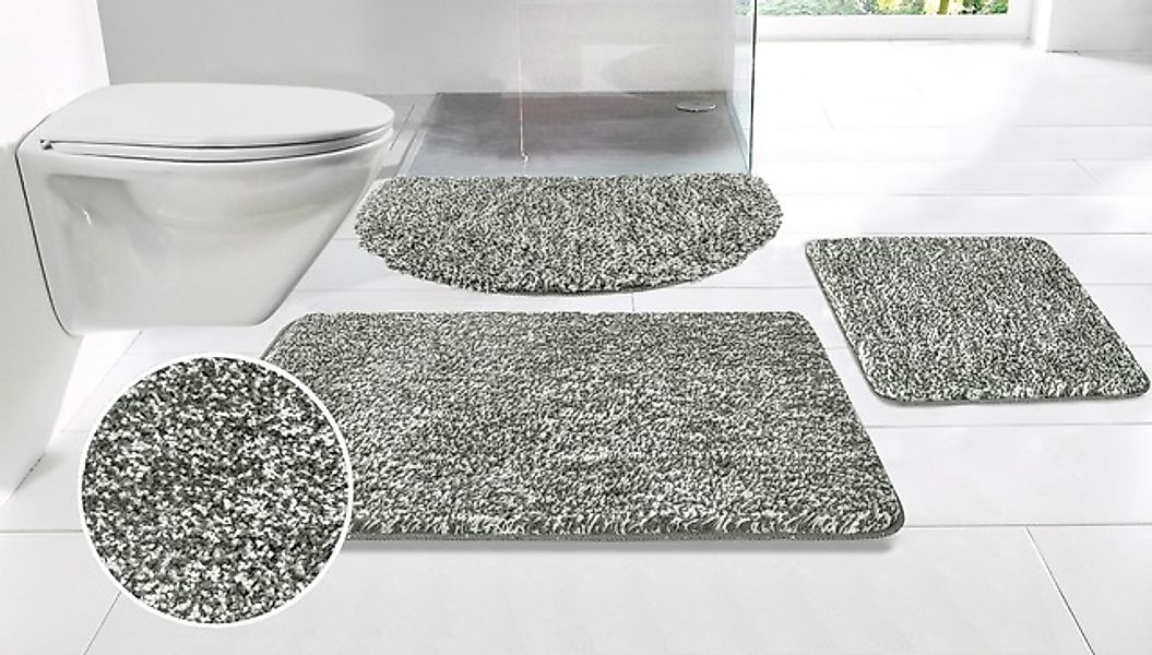 my home Badematte »Sanremo, Badvorleger, Badezimmer Teppich, sehr weich«, r günstig online kaufen