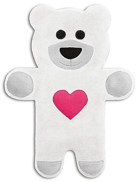 Wärmekissen Bär Teddy schnee mit Herz günstig online kaufen