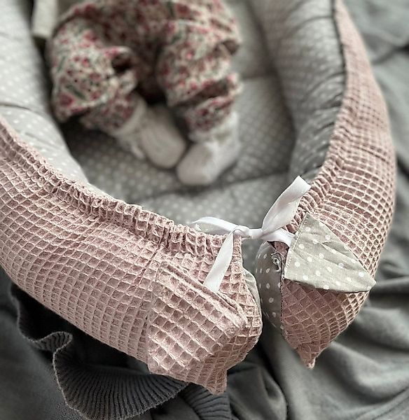 Loolay Bettnestchen WAFFELPIQUE Baumwolle BABYNEST Babykokon Neugeborene Ba günstig online kaufen