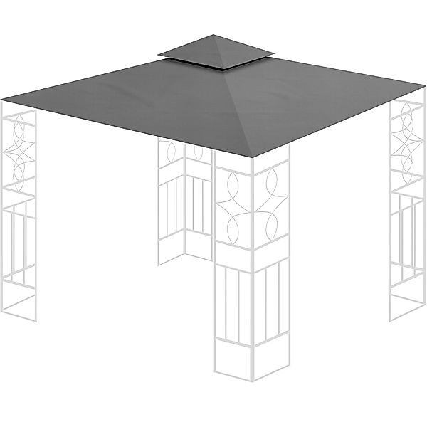 habeig Pavillon-Ersatzdach Ersatzdach 340g/m² SPITZ PVC günstig online kaufen