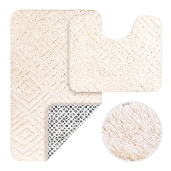 HOMELUX Badematte Badgarnitur 2-teilig mit Ausschnitt, günstig online kaufen