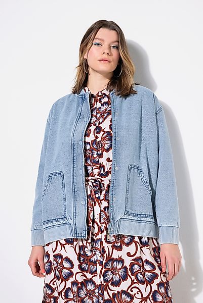 Studio Untold Kurzjacke Jeans-Bomberjacke Steppfutter verdeckter günstig online kaufen