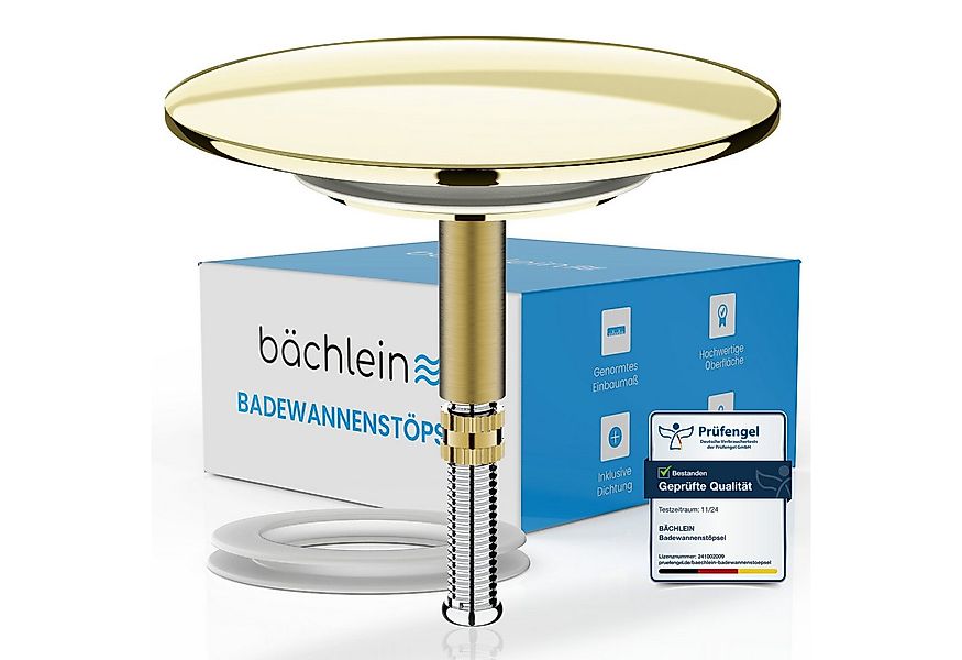 Bächlein Badewannenstöpsel Hochwertiger Badewannenstopfen mit Excenterversc günstig online kaufen