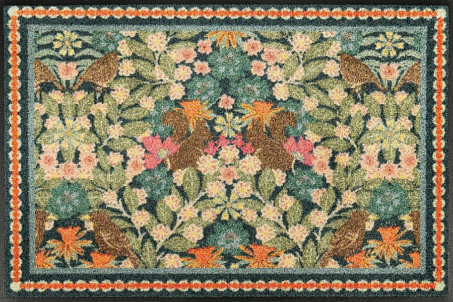 wash+dry by Kleen-Tex Fußmatte Garden Luxe Blue, rechteckig, Höhe: 7 mm, au günstig online kaufen