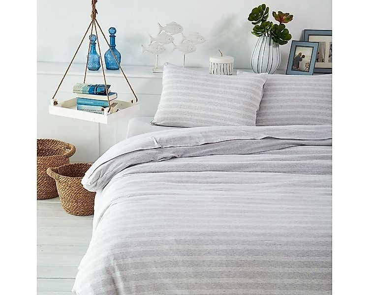 BETTWARENSHOP Bettwäsche Melangestreifen, Jersey, 2 teilig günstig online kaufen