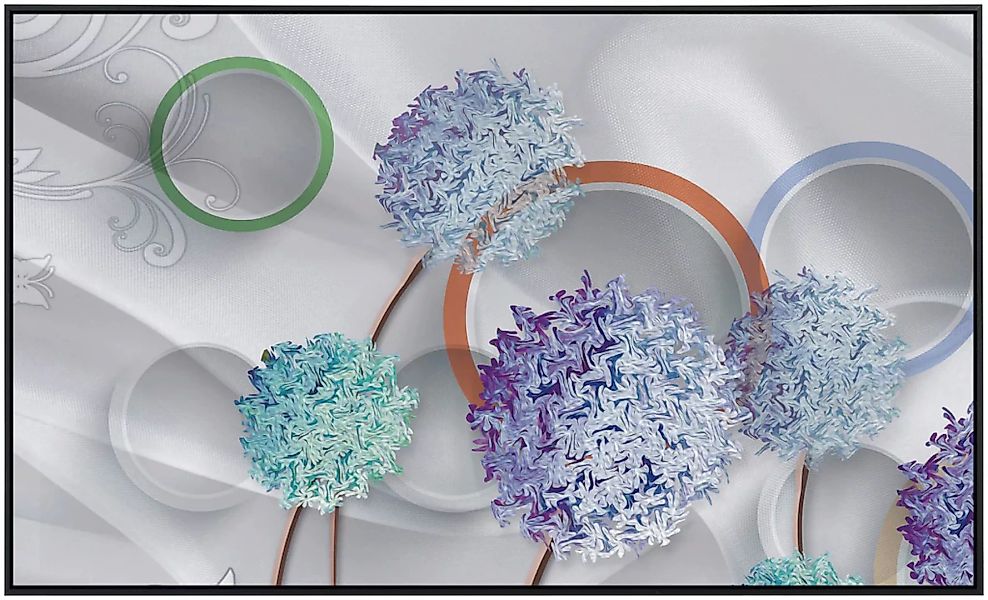 Papermoon Infrarotheizung »Muster mit Blumen und Ringen«, sehr angenehme St günstig online kaufen