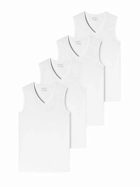 Schiesser Tanktop 95/5 (4-tlg) Tank-top unterhemd unterzieh-shirt günstig online kaufen